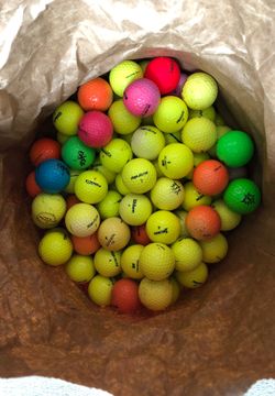 Assorted color golf balls By the Dozen