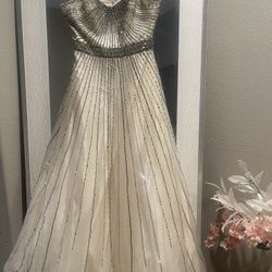 Party Dress Elegant Cream Color With Beds