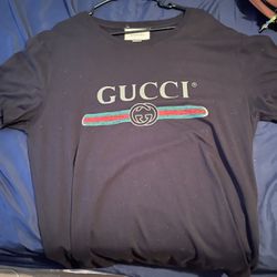 Black Gucci Shirt Size L (used Once)
