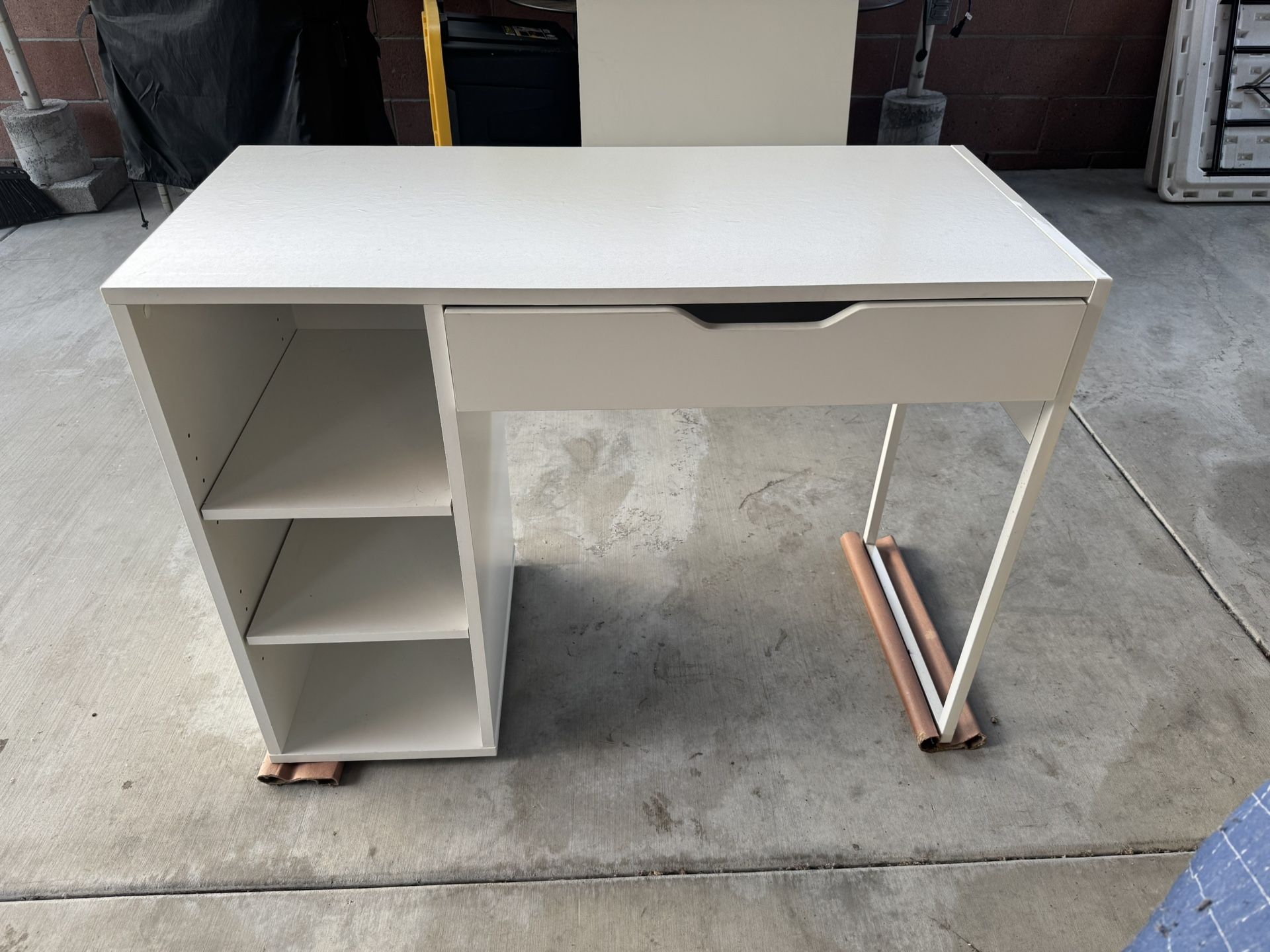 Living Spaces White Desk
