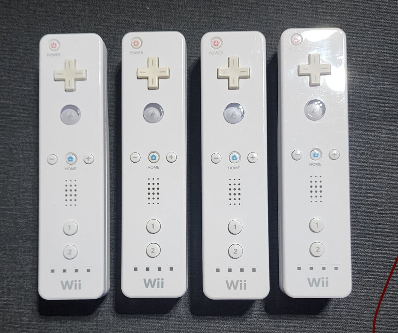 Lot of 4 original Nintendo Wii Remote Wiimote Fully tested