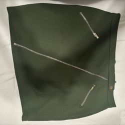 Olive Green Mini Skirt