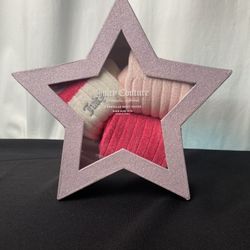 Juicy Couture Los Angeles 3 Chenille Boot Socks Shoe Size 4-10 Pink New Star Box