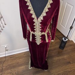 Velvet Prom Dress/ Kuftan