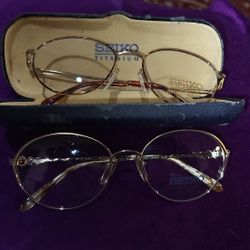 Seiko optical Glasses & Case