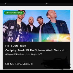 COLDPLAY tickets FOR SALE!!! 
