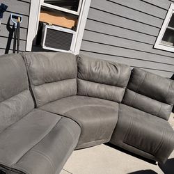 FREE middle section of grey sectional +2  pillows