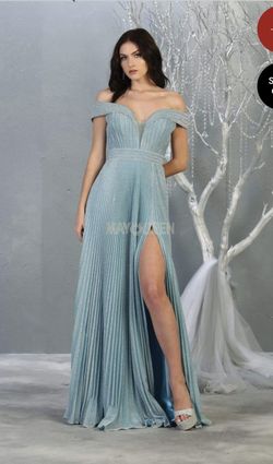 New Dusty Blue Size 10 Prom Dress