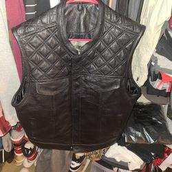 Large Leather Vest