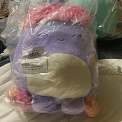 14" Purple Octopus Squishdoo - Owyn, The Stuffed Animal Plush Toy