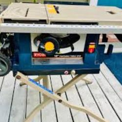10 Inch Ryobi Portable Table Saw 
