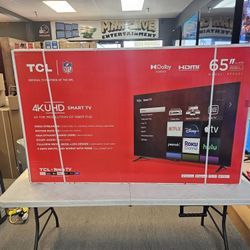 TCL 65 INCH UHD ROKU TV'S IN STOCK NOW 65S451 W/WARRANTY - PAYMENT OPTIONS