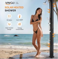 Outside shower pole