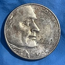2005 Buffalo Nickel D - $3,000.00
