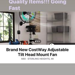 CostWay Tilt Mount Fan