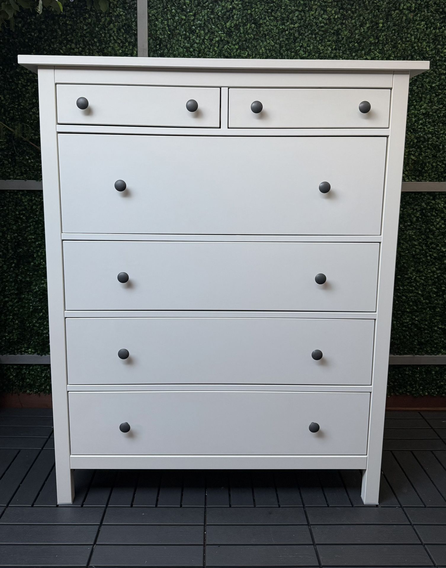 Dresser Hemnes 6 Drawers - White Glossy Color-