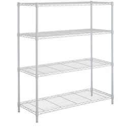 Ivory 4-Tier Metal Wire Shelving Unit (36 in. W x 54 in. H x 14 in. D)