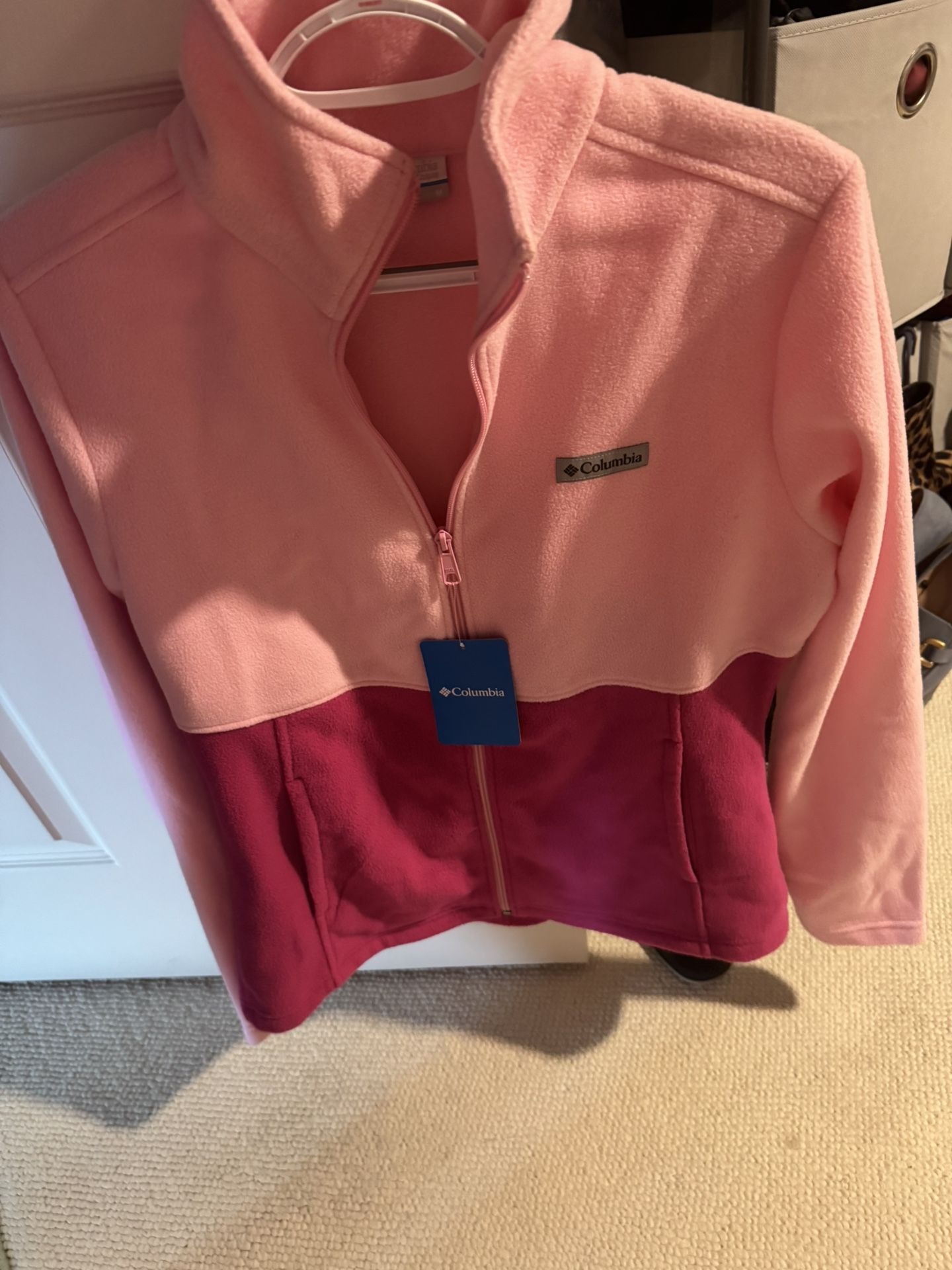 Nwt Womens Size Medium Columbia Midnight Lake 2 Full Zip Fleece Jacket