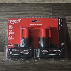 Milwaukee M12 3.0Ah XC Battery Pack (2-Pack)