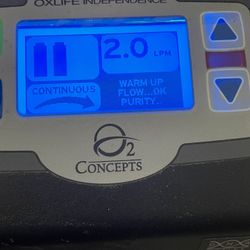 Oxlife Independence O2 Concepts Portable Oxygen System 