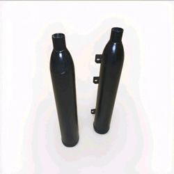 Indian Motorcycle IMC-300 Straight Slip-On Exhaust Muffler in Matte Black, Pair