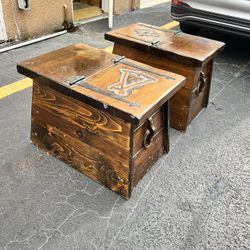 Antique captains chest by artist