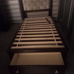 Bed  Built For  A Princess With Built-in Drawer