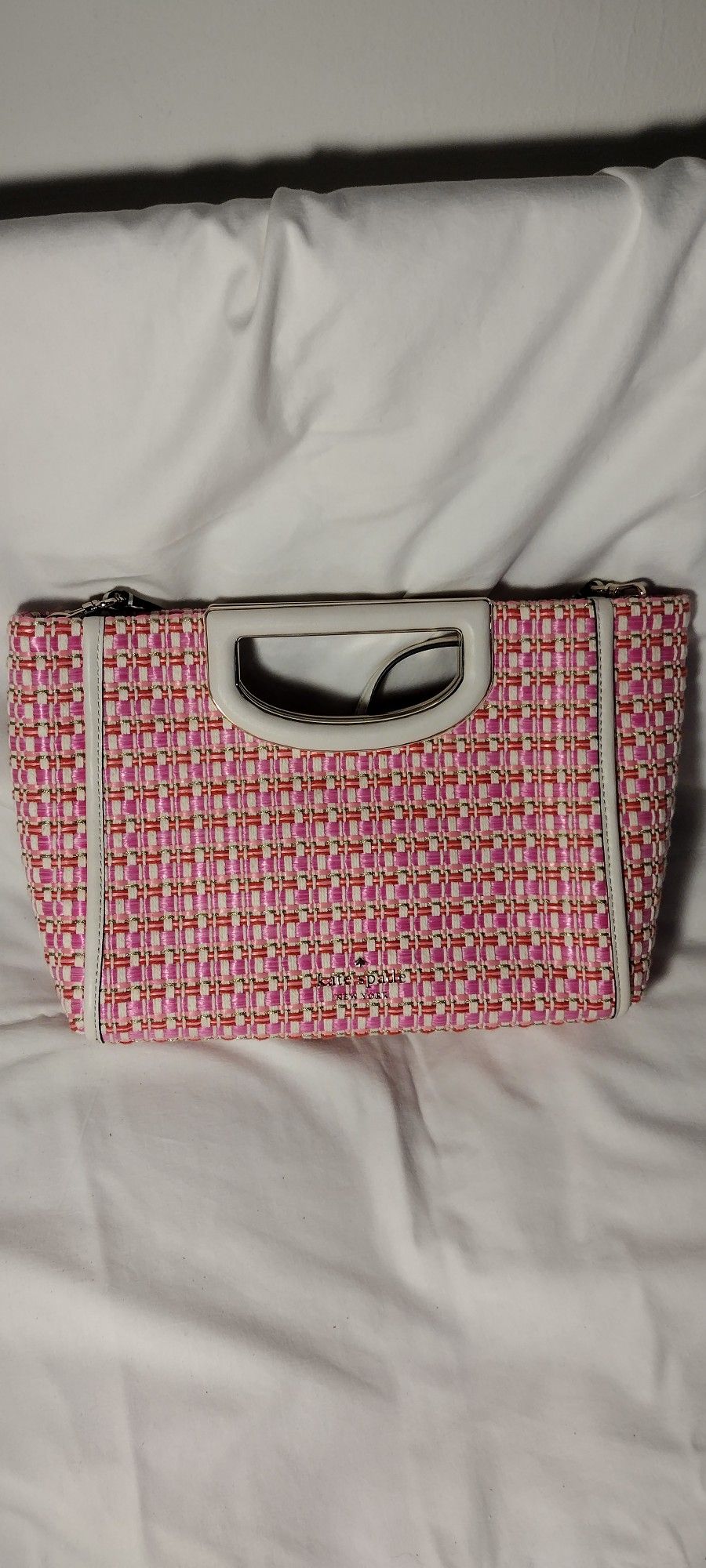 Kate Spade Alexia Top Handle Raffia Tweed