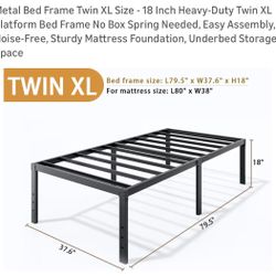 Twin XL metal bed frame