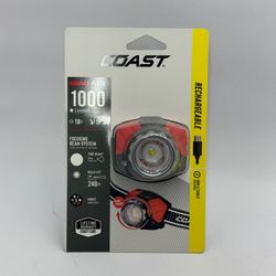 New Coast 1000 Lumens Focusing Beam System Head Lamp FL87R