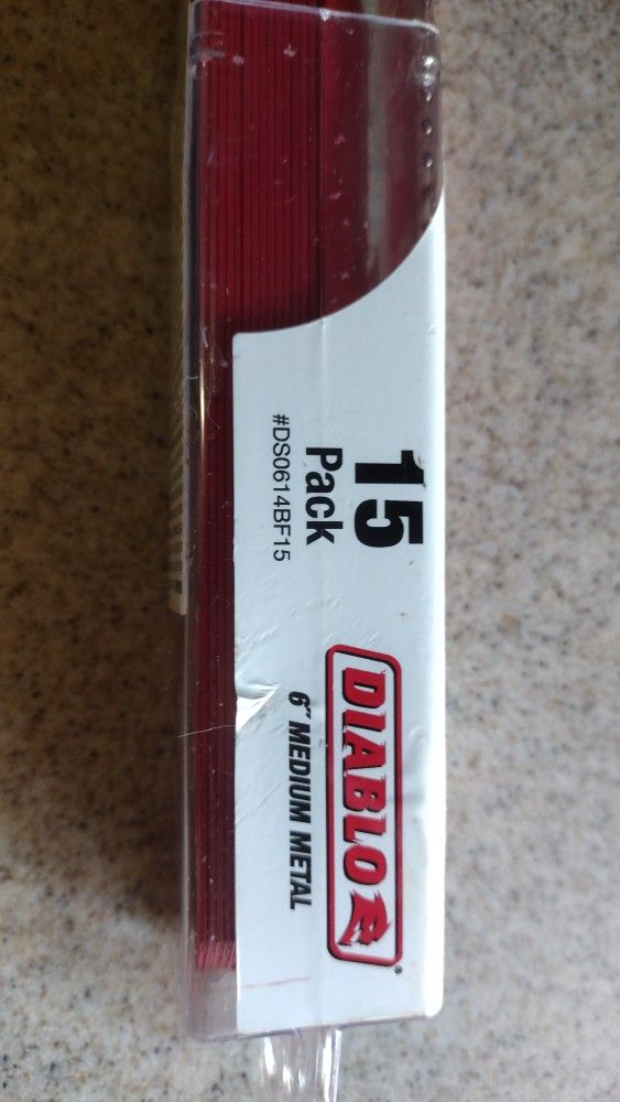 Diablo Medium Metal 6" 15 Pack
