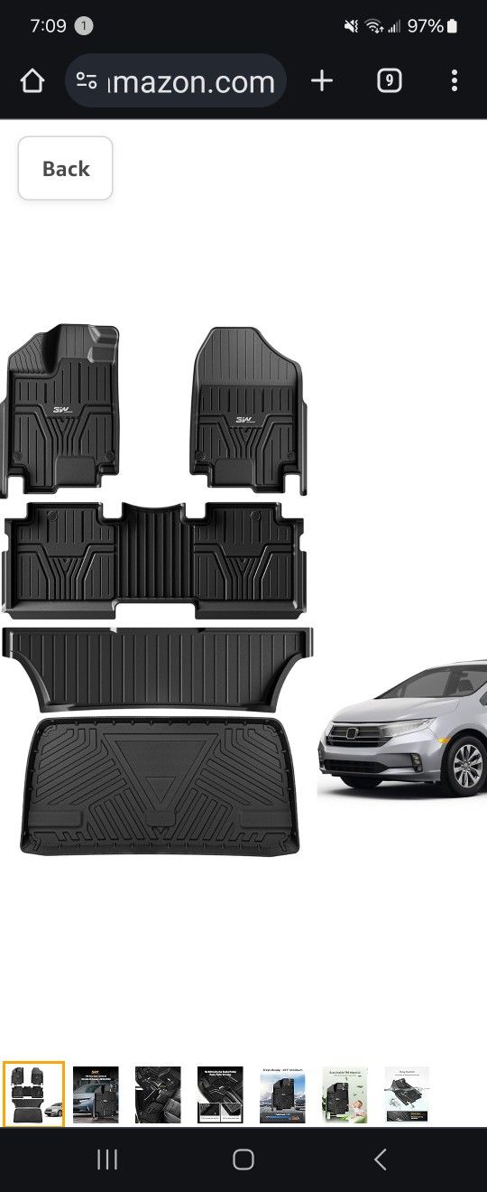 All Weather Floor Mats ( Honda odyssey)