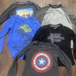 Boys Long Sleeve Shirts Size 6/7 By Jumping Beans #21