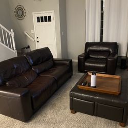 Leather Couch Set