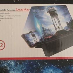 12" Mobile Phone Screen Amplifier w/ Bluetooth Speaker (Unopened)