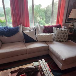 Off White Sofa. L Is 2 Pieces