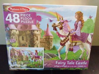 Brand New Melissa and Doug Fairy Tale Castle puzzle (3x2 feet)