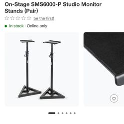 ON STAGE STUDIO MONITOR STANDS
