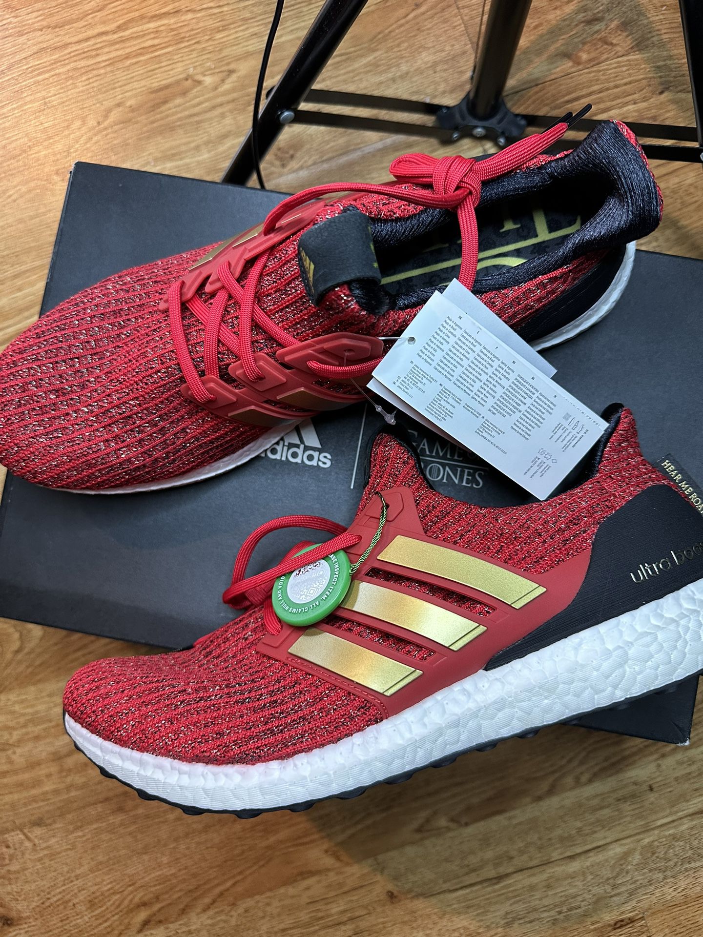 NEW Adidas ULTRA BOOST Game Of Thrones Size M / W 13.5 Lannister in Irwindale, CA OfferUp