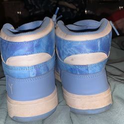 Light Baby Blue High Rise Pumas
