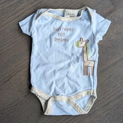 Chick Pea Baby Onesie Bodysuit 100% Cotton, Short Sleeve, Giraffe - 3-6 Months