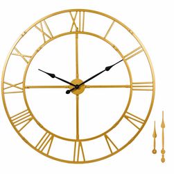 40in Gold Wall Clock