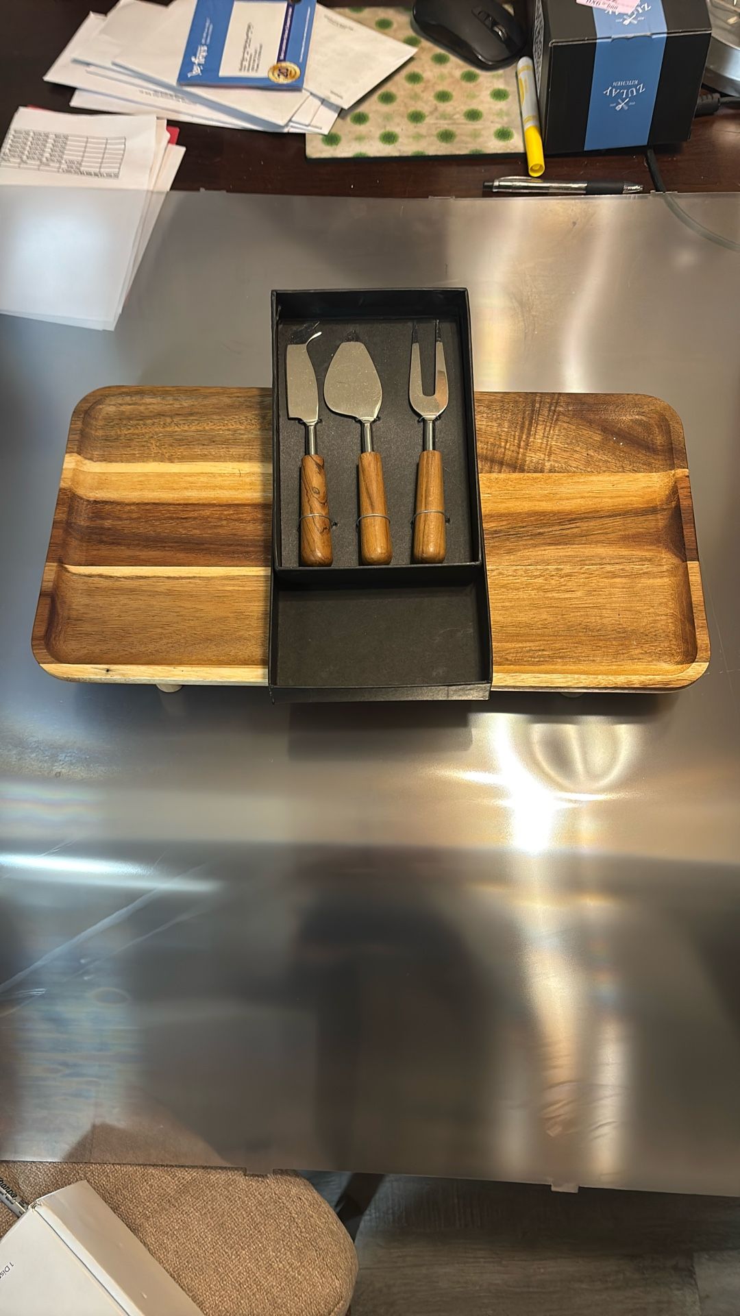Charcuterie Board And Utensils ByTexxture