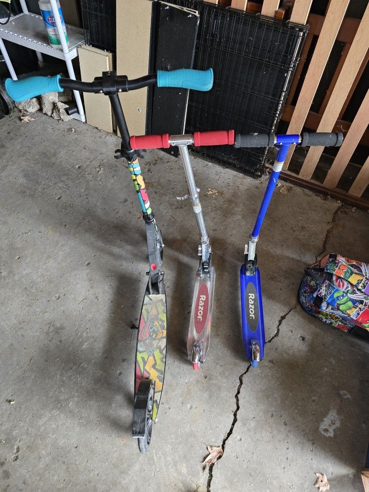 3 scooters