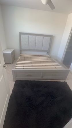 King bed and night stand