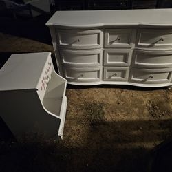 White Dresser Set