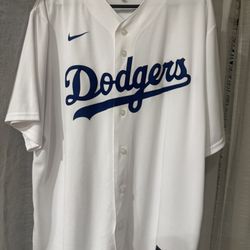 White Men’s Dodgers Ohtani XL Jersey 