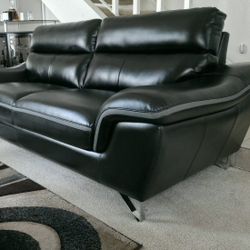  Excellent Black Leather Contemporary Sofa