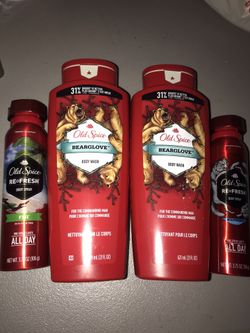 Old spice body wash and spray