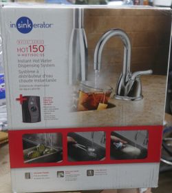InSinkErator H-HOT150C-SS Water Dispenser - Chrome NEW SEALED .